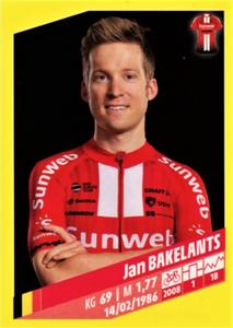 2019 Panini Tour de France #271 Jan Bakelants Front